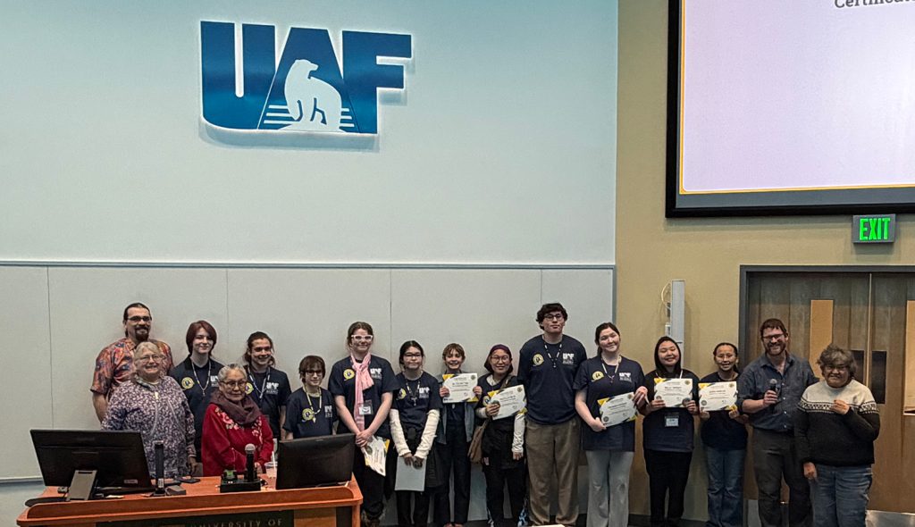 T3 Alaska students at the Yukon-Koyukuk CTE Learning Center during UAF Engineering Week